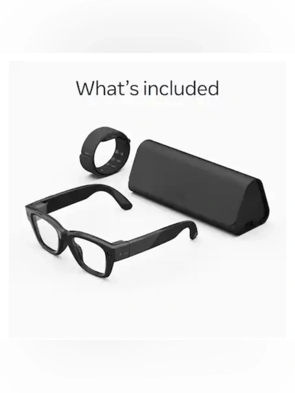 Ray-Ban Meta “Display” Black Smart Glasses with Black Band